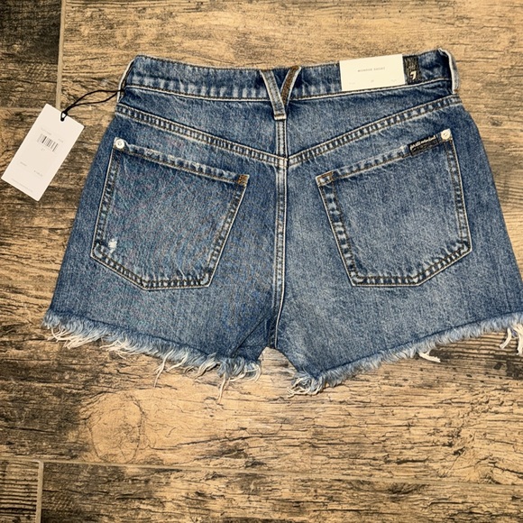 7FAMK NWT Monroe denim cutoff shorts - Picture 2 of 14